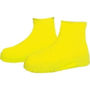 Hovilon Waterproof Silicone Shoe Covers, Reusable Non Slip Overshoes Resistant Rain Boots for Men and Women ,Shoe Protectors for Rain Snowday Desert Beach Muddy Sand Roads Low Cover,Yellow-S